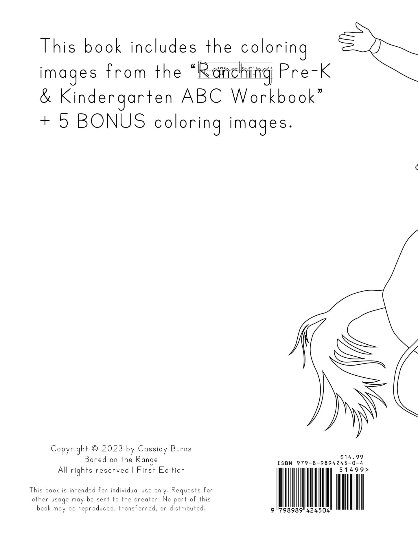 Ranching Just Coloring Cover